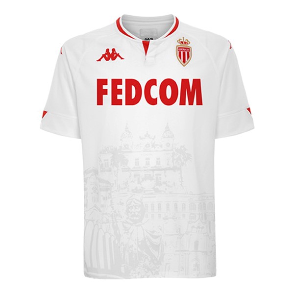 Camiseta AS Monaco Replica Tercera Ropa 2020/21 Blanco